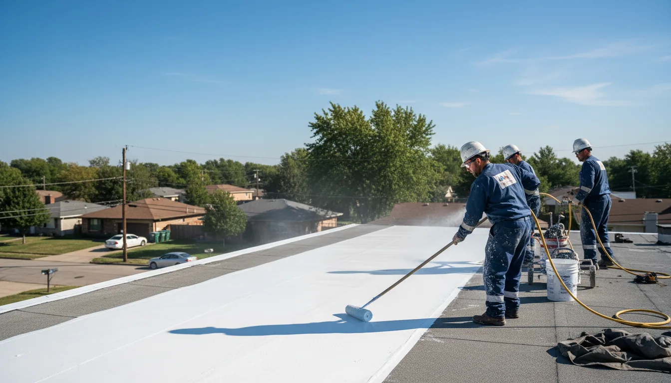 Commercial roof coating in Centrahoma, OK near me